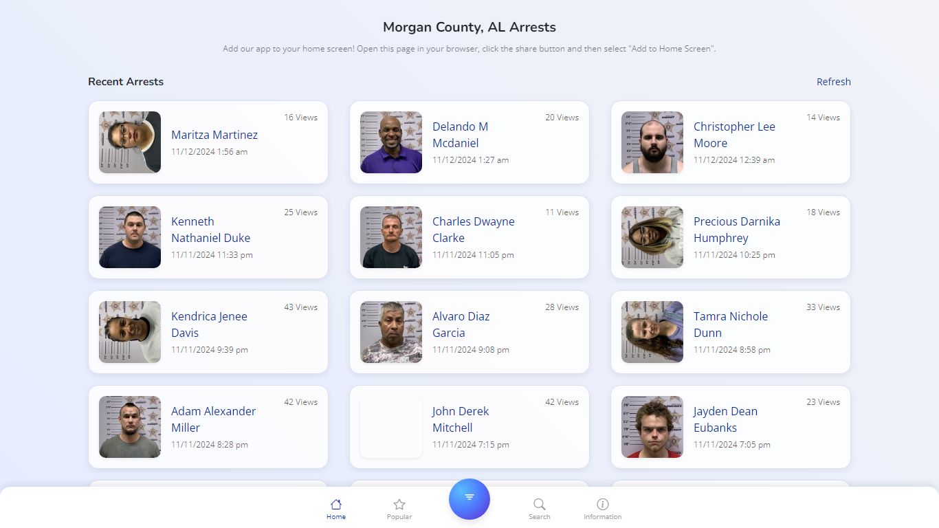 Morgan County, AL Arrests - Public Jail Records