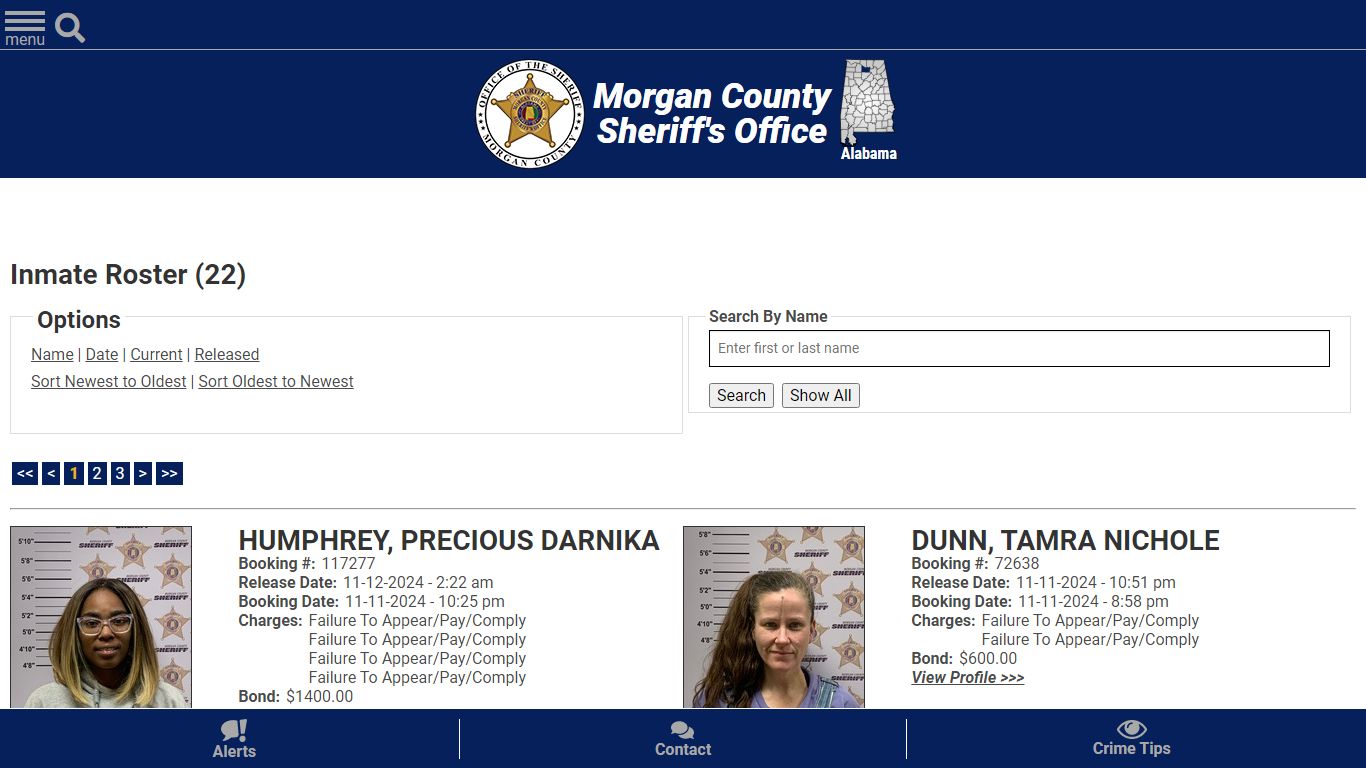 Inmate Roster (59) - Morgan County Sheriff, Al