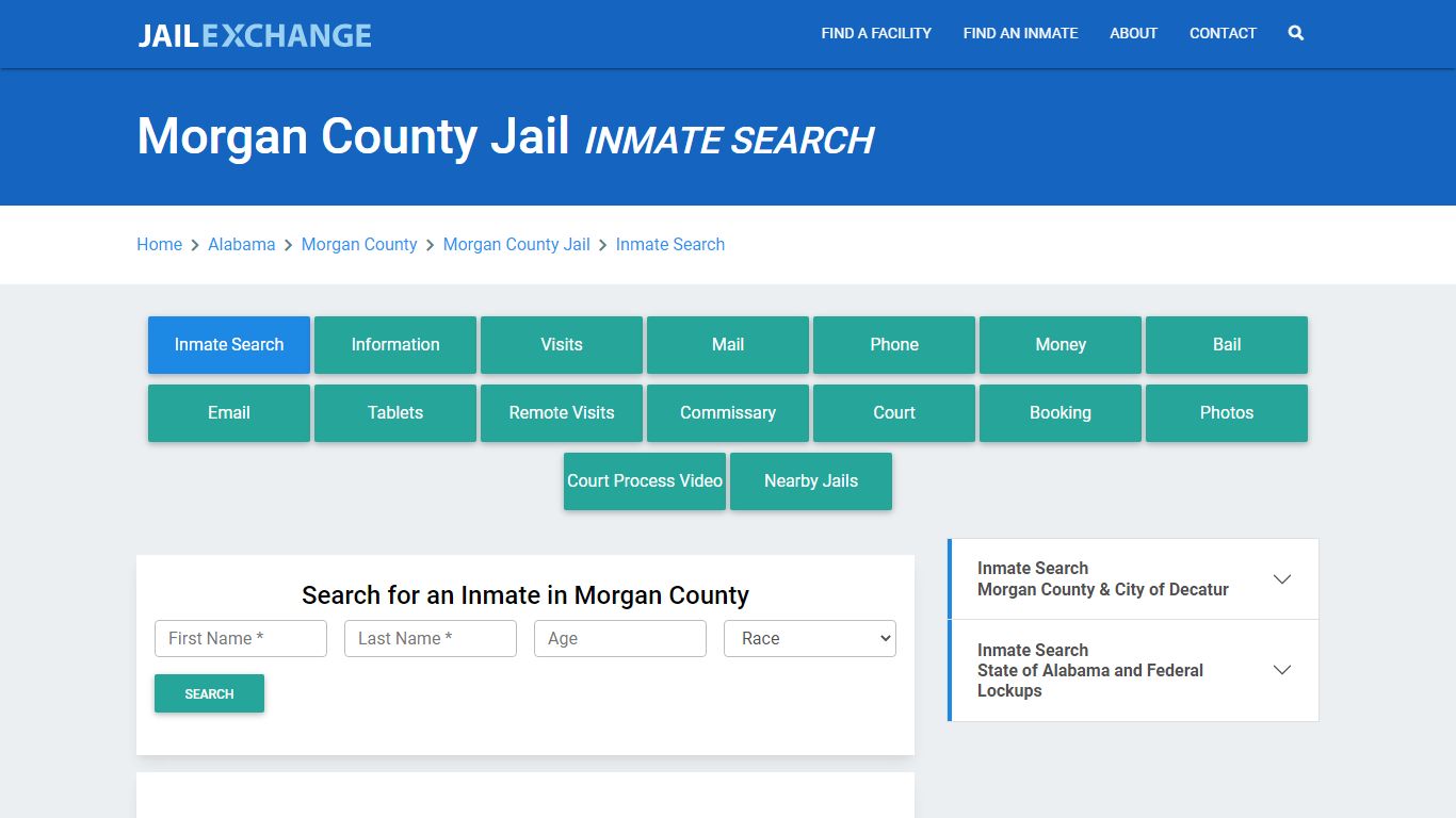 Morgan County Jail, AL Inmate Search: Roster & Mugshots